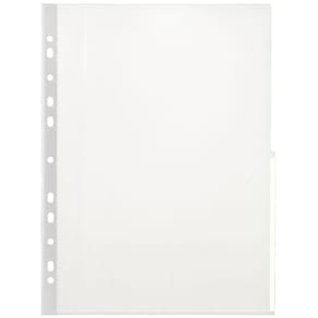Plastficka sig WERA A4 0,12 vit 100/fp