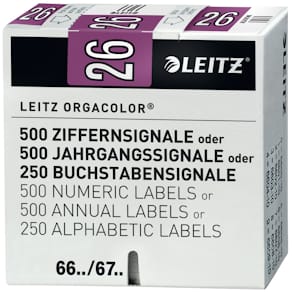 Jahrgangssignal Leitz Orgacolor 2026, 500 St., violett