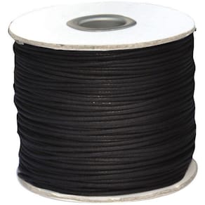 Halsbandssnodd Syntetläder Svart, 1,5mm x 100m