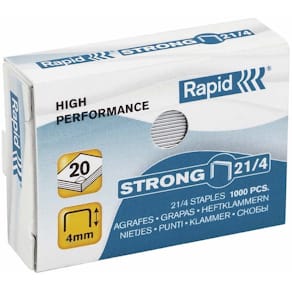 Hæfteklammer Rapid STRONG 21/4, 15 ark, 1000 stk