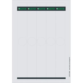 Rückenschilder Leitz, grau, 34 x 279 mm, 125 Stück
