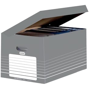 Archiefcontainer Elba, 34,5 x 45 x 28 cm, grijs/wit