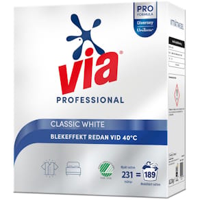 Tvättmedel VIA Pro Formula White 8,32kg