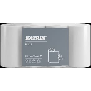 Køkkenrulle Katrin Plus 2-lags hvid 220 mm x 21 m, 32 rl