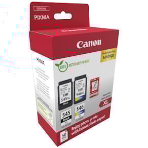 Tintenpatronen Canon PG-545XL/CL-546XL, Value Pack, sw + 3-fbg.