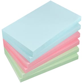 Notisblock Info Inspiration 75x125 mm pastell 6-pack