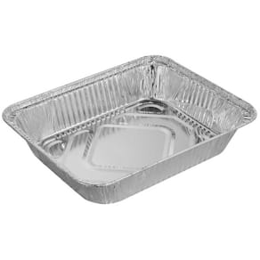 Foliebakke GN 1/2 høj aluminium 325x262x65 mm, 15 stk