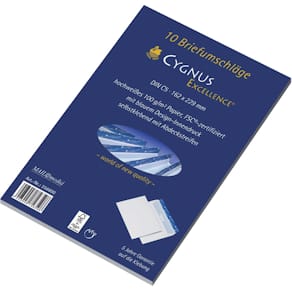 Briefumschlag CYGNUS EXCELLENCE®, C5, haftklebend, 100 g, weiß