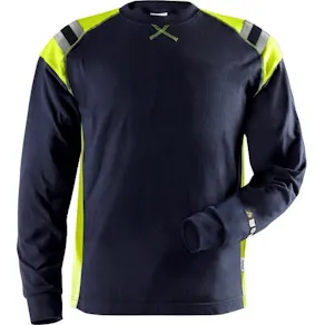 Långärmad T-shirt Flam 7072 Marin L
