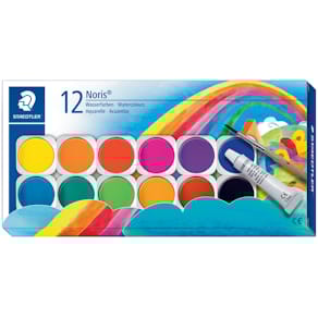 Farbkasten STAEDTLER Noris Club, 12 Farben, sortiert