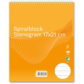 Spiralblock FORMAT stenogram 170x210mm