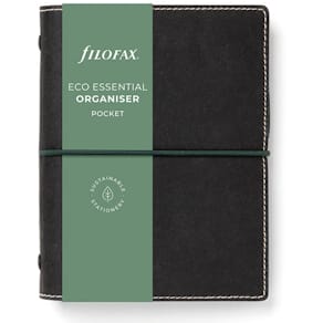 Filofax Eco Essential Pocket Systemkalender Ebenholts