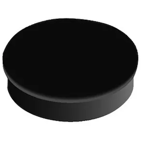 Magnet rund  30mm svart 10/fp