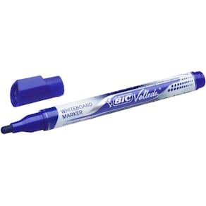 Whiteboardpenna BIC Velleda Liquid B12 blå, konisk, 12st