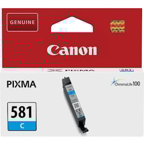 Inktcartridge Canon CLI-581C, 250 foto's, OEM 2103C001, cyaan