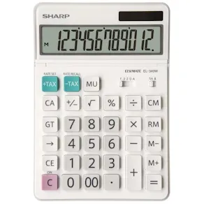 SHARP Bordsräknare EL-340W vit