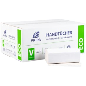 Falthandtuch FRIPA Eco, 2-lagig, 3200 Stück, weiß
