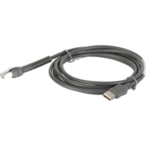 Datenkabel ZEBRA, USB-A auf RJ50, 2,1 m, schwarz