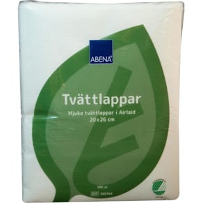 Tvättlapp Airlaid Svanen 20x26cm 180/fp