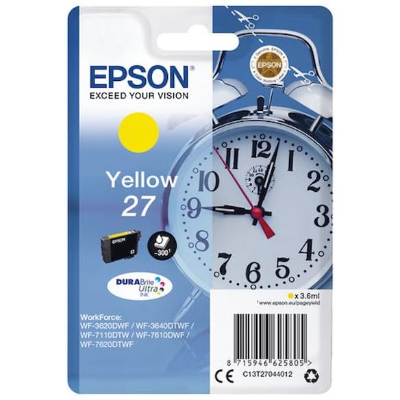 Blekk EPSON 27 C13T27044012 gul