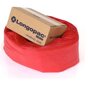 Säckkassett LONGOPAC Mini Standard 60m röd