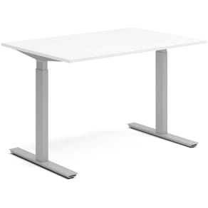 Skrivbord el 120x80 cm Vit/Silver