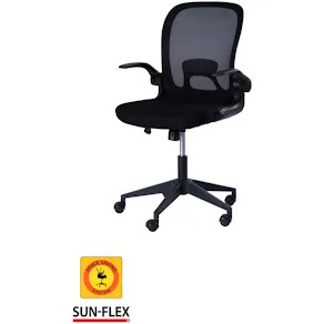 Skrivbordsstol SUN-FLEX®HIDEAWAY CHAIR, Svart, fällbar rygg