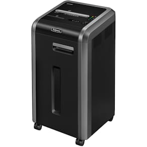 Aktenvernichter Fellowes Microshred 225Mi, 2x12 mm, schwarz/anthr