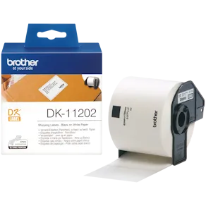 Etikett BROTHER Adress Godsmärkning DK-11202, 62x100mm, 300/fp