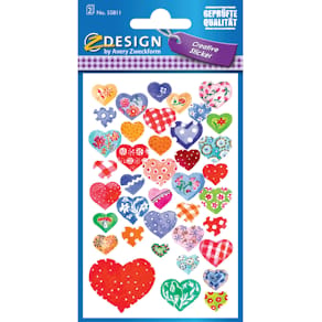 Schmucketiketten Avery Zweckform Creative, Herzen, Papier