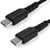 StarTech 2 m USB-C-kabel -&nbsp,svart&nbsp, - USB-kabel - USB-C