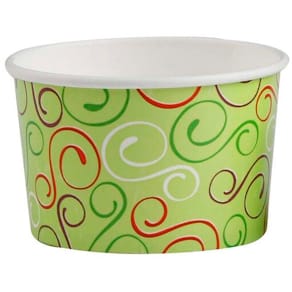 Isbæger 8 oz, Ø96 mm, hvid papir+PE, karton á 800