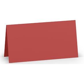 Tischkarte Rössler Paperado, 100 x 100 mm, Tomate