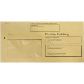 Zustellungsumschlag RNK, 100 St., gelb