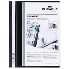Offertmapp Duraplus A4 Svart, ficka, 25st