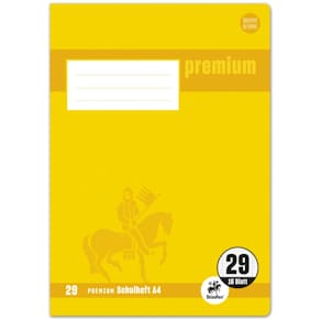 Schulheft STAUFEN PREMIUM Academy, A4, 16 Blatt, Lineatur 29, r.