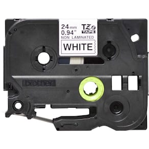 Labeltape Brother TZe-N251 sort/hvid 24 mm, ikke-lam., 1 stk