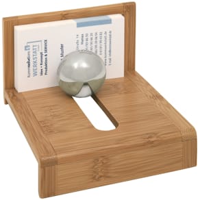 Visitenkartenhalter WEDO, Bambus, 11,4 x 10 x 6,9 cm