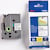 Tape Brother TZe voor P-Touch, 24 mm, zwart op wit, extra klevend