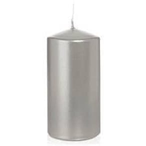 Stumpenkerze, 120 x 60 mm, silber