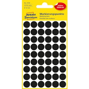 Färgkodningsprick AVERY Ø12mm sva 270/fp