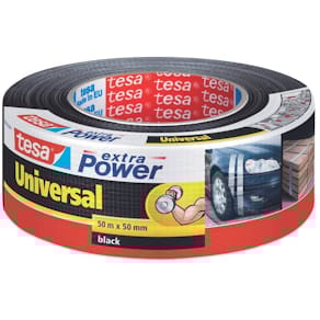 Gewebeband tesa extra Power Universal, schwarz, 50 m x 48 mm