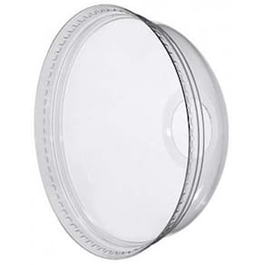 Kuppellåg til plastglas 95 mm, RPET, med hul, 50 stk
