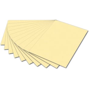 Tonpapier Folia, 50 x 70 cm, strohgelb, 130 g/m², 10 Blatt