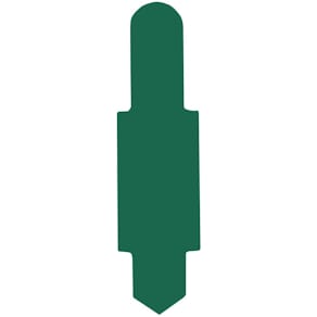 Stecksignal Elba, PVC, dunkelgrün