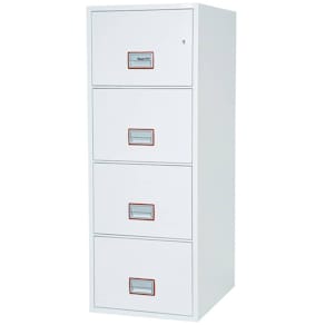 Hängeregistraturschrank Phoenix Safe FS2254K, 4 Schubladen, weiß
