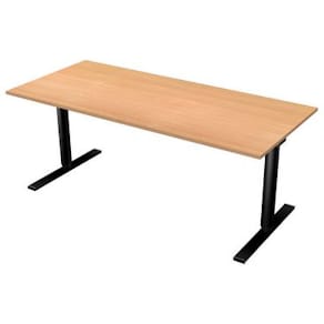 Bord El 180x80cm boklaminat/svart