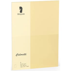 Briefkarte Coloretti HD, A6, 5 St., sandbraun
