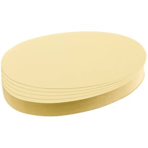 Moderationskarte FRANKEN Oval, gelb, 11 x 19 cm