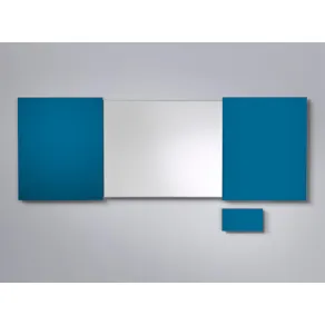 Konferensskåp Glas Blå, magnetisk